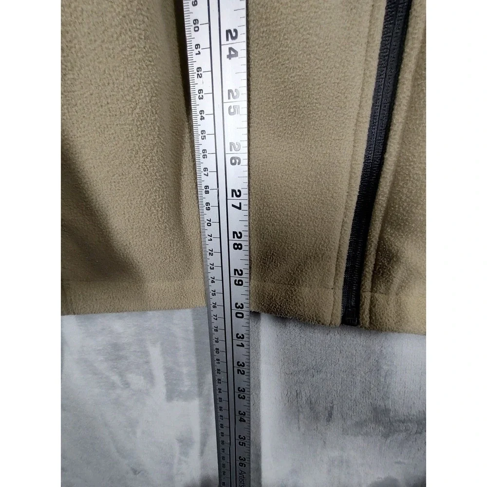 Under Armour Mens Golf Wear DNA Full Zip Fleece Jacket Tan Black Large RN 49314